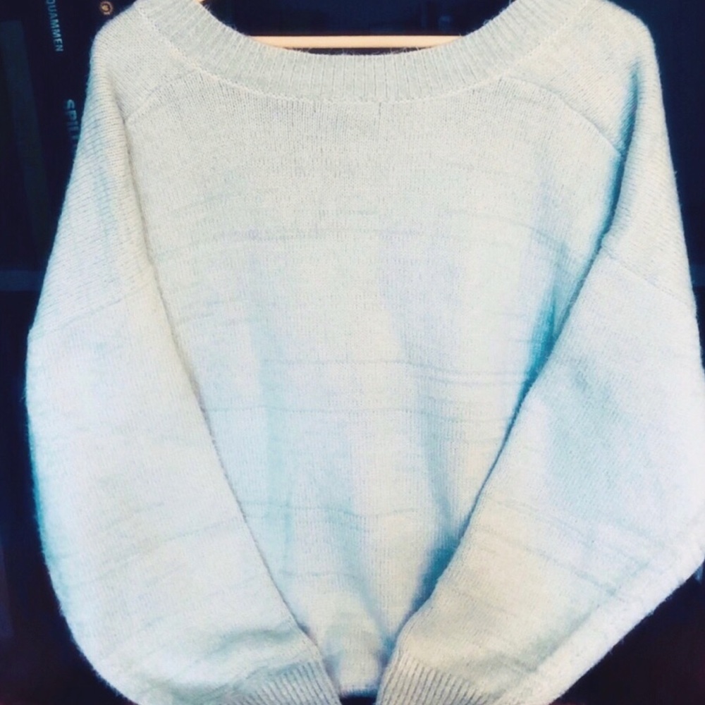 Drop shoulder sweater! Soft and fuzzy! - Picture 6 of 6